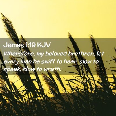 James 1:19 KJV Free Bible Images