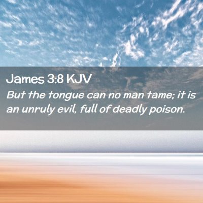 James 3:8 KJV Free Bible Images