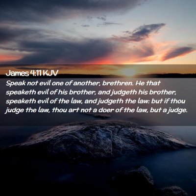 James 4:11 KJV Free Bible Images