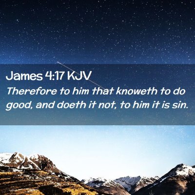 James 4:17 KJV Free Bible Images