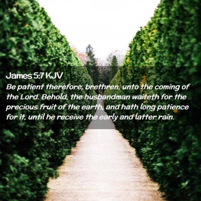 James 5:7 KJV Free Bible Images