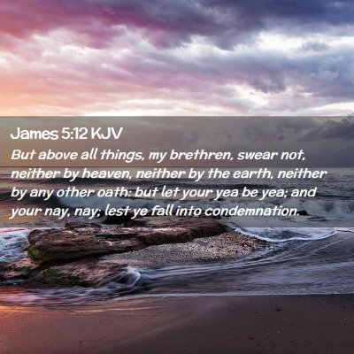 James 5:12 KJV Free Bible Images