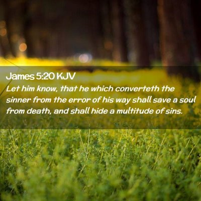 James 5:20 KJV Free Bible Images