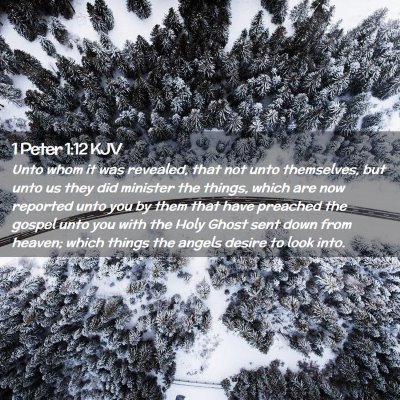 1 Peter 1:12 KJV Free Bible Images