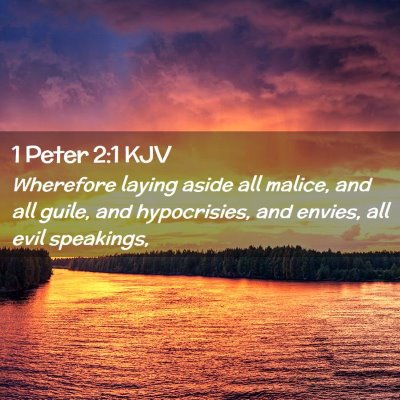 1 Peter 2:1 KJV Free Bible Images