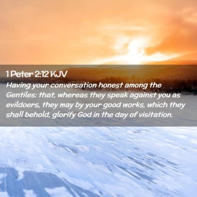 1 Peter 2:12 KJV Free Bible Images