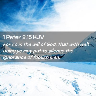 1 Peter 2:15 KJV Free Bible Images