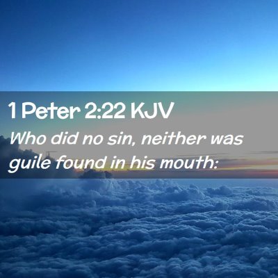 1 Peter 2:22 KJV Free Bible Images