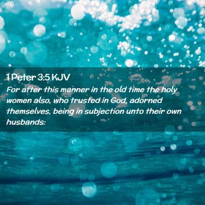 1 Peter 3:5 KJV Free Bible Images