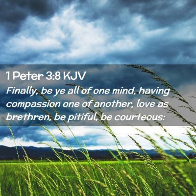 1 Peter 3:8 KJV Free Bible Images