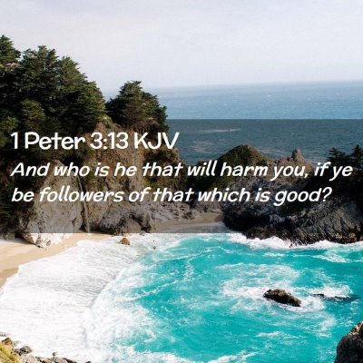 1 Peter 3:13 KJV Free Bible Images