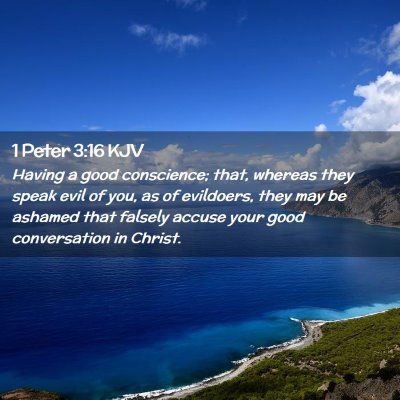 1 Peter 3:16 KJV Free Bible Images