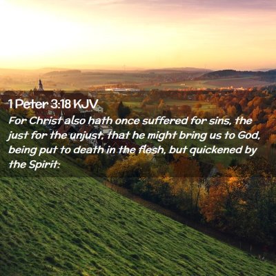 1 Peter 3:18 KJV Free Bible Images