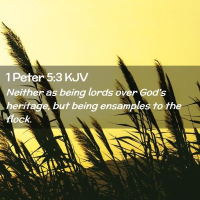 1 Peter 5:3 KJV Free Bible Images