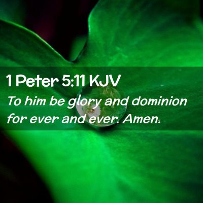 1 Peter 5:11 KJV Free Bible Images