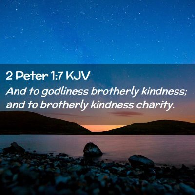 2 Peter 1:7 KJV Free Bible Images