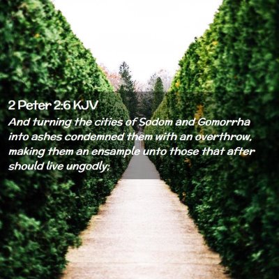 2 Peter 2:6 KJV Free Bible Images