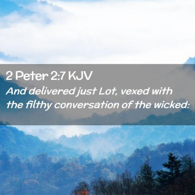 2 Peter 2:7 KJV Free Bible Images