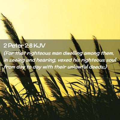 2 Peter 2:8 KJV Free Bible Images