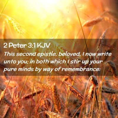 2 Peter 3:1 KJV Free Bible Images