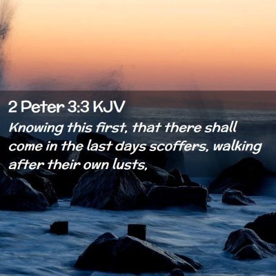 2 Peter 3:3 KJV Free Bible Images