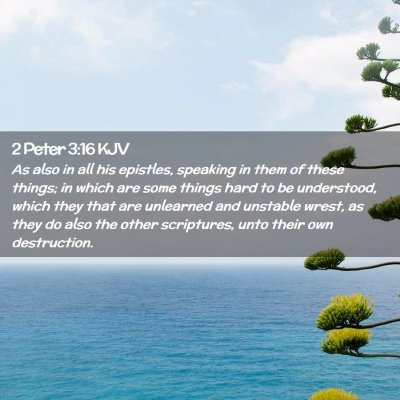 2 Peter 3:16 KJV Free Bible Images