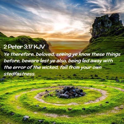 2 Peter 3:17 KJV Free Bible Images