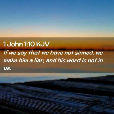 1 John 1:10 KJV Free Bible Images