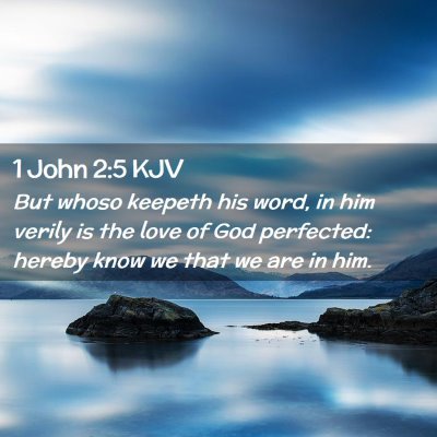 1 John 2:5 KJV Free Bible Images