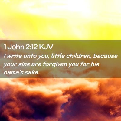 1 John 2:12 KJV Free Bible Images