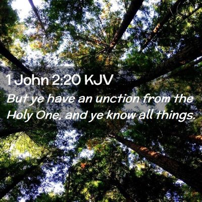 1 John 2:20 KJV Free Bible Images