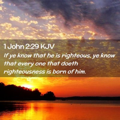 1 John 2:29 KJV Free Bible Images