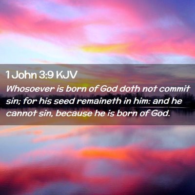 1 John 3:9 KJV Free Bible Images