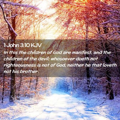 1 John 3:10 KJV Free Bible Images