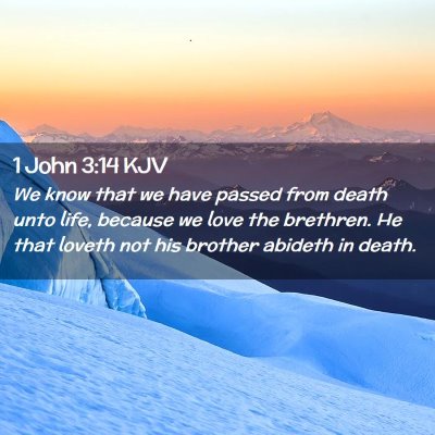 1 John 3:14 KJV Free Bible Images