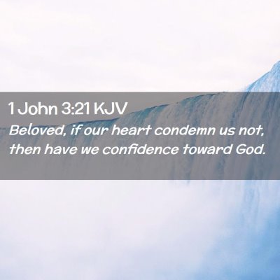 1 John 3:21 KJV Free Bible Images