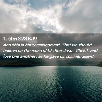 1 John 3:23 KJV Free Bible Images