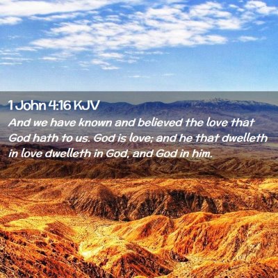 1 John 4:16 KJV Free Bible Images