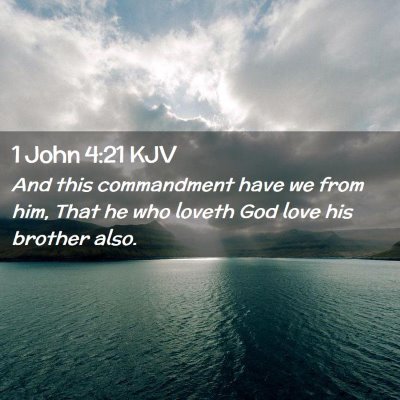 1 John 4:21 KJV Free Bible Images