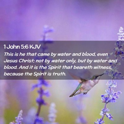 1 John 5:6 KJV Free Bible Images