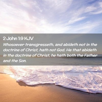 2 John 1:9 KJV Free Bible Images