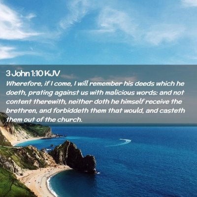 3 John 1:10 KJV Free Bible Images