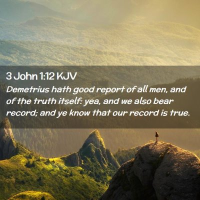 3 John 1:12 KJV Free Bible Images