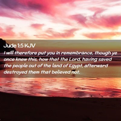 Jude 1:5 KJV Free Bible Images