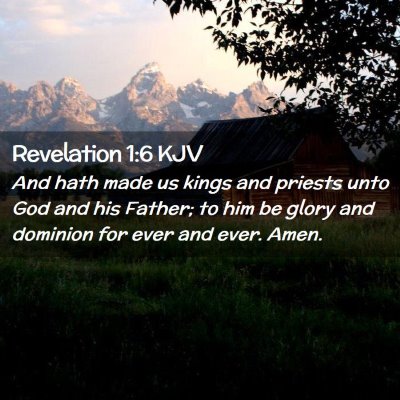 Revelation 1:6 KJV Free Bible Images