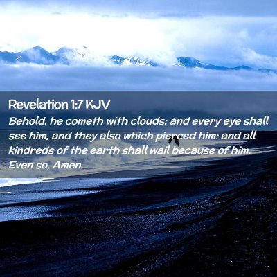 Revelation 1:7 KJV Free Bible Images