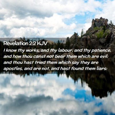 Revelation 2:2 KJV Free Bible Images