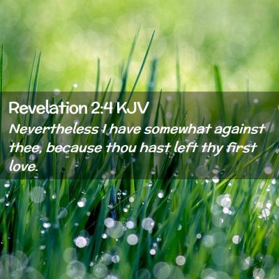 Revelation 2:4 KJV Free Bible Images