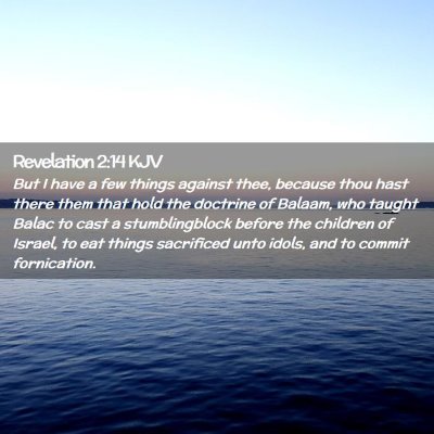 Revelation 2:14 KJV Free Bible Images