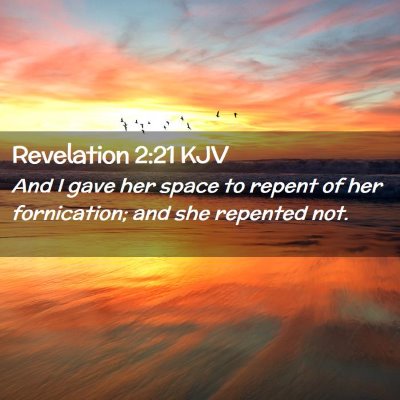 Revelation 2:21 KJV Free Bible Images